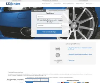 123Jantes.fr(123 Jantes) Screenshot