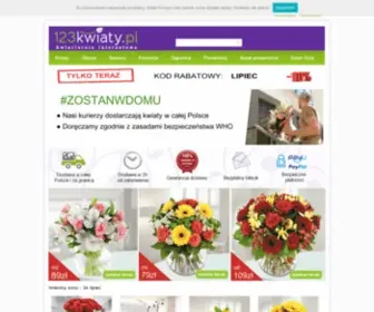 123Kwiaty.pl(Kwiaciarnia internetowa) Screenshot