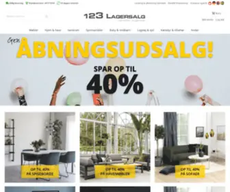 123Lagersalg.dk(123lagersalg forside) Screenshot