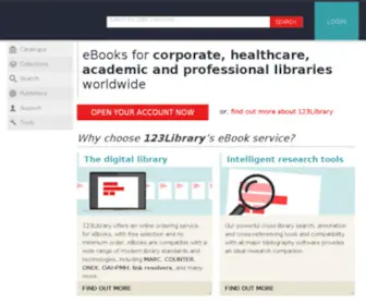 123Library.org(123Library: Home) Screenshot