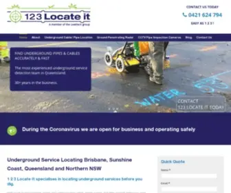 123Locateit.com.au(Underground Service Locating Brisbane and Sunshine Coast) Screenshot