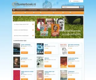 123Luisterboek.nl(Jouw mp3 download luisterboeken specialist) Screenshot
