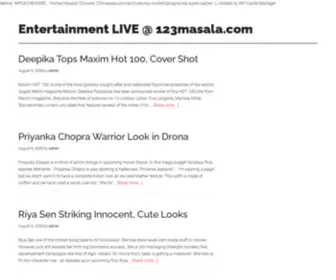 123Masala.com(Entertainment LIVE @) Screenshot