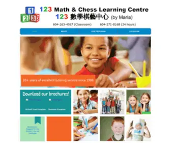 123Mathandchess.com(123 Math and Chess) Screenshot