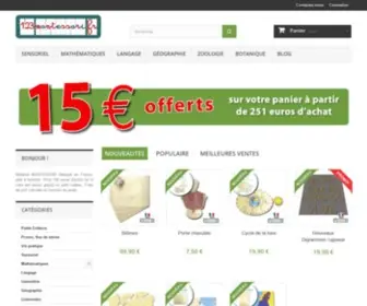123Montessori.fr(Vente de Matériel Montessori) Screenshot