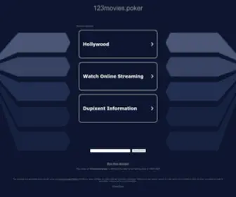 123Movies.poker(123Movies Unblocked) Screenshot