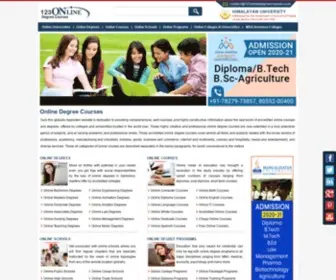 123Onlinedegreecourses.com(Online Degree Courses) Screenshot