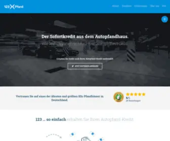 123Pfand.de(Autopfandhaus & KFZ) Screenshot
