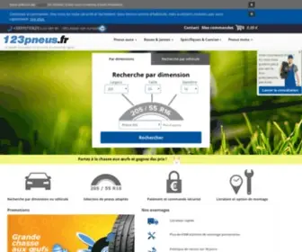 123Pneus.fr(Achat de pneus sur la boutique en ligne de) Screenshot