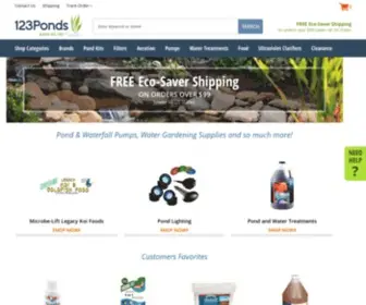 123Ponds.com(Pond Pumps) Screenshot