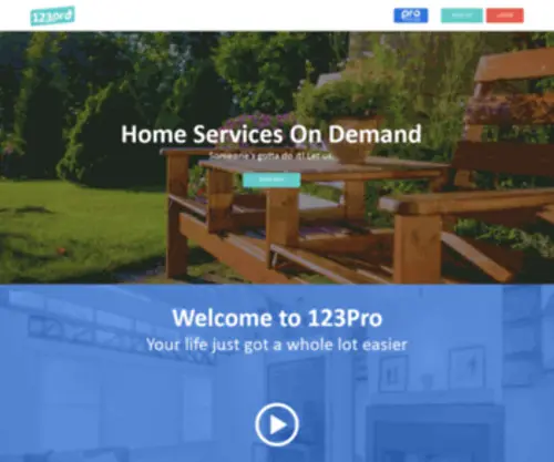 123Pro.com(Home Services On Demand) Screenshot