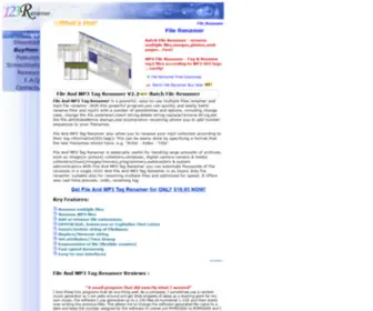 123Renamer.com(File Renamer Download batch file renamer software) Screenshot