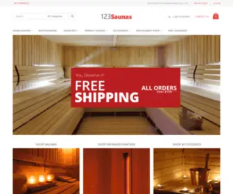 123Saunas.com(123 Saunas) Screenshot