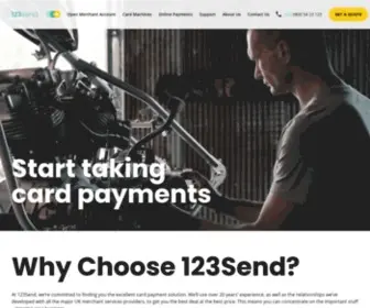 123Send.net(123Send UK) Screenshot