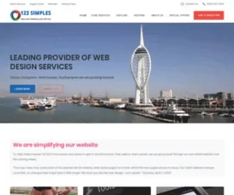 123Simples.com(123 Simples Waterlooville Web Designers) Screenshot