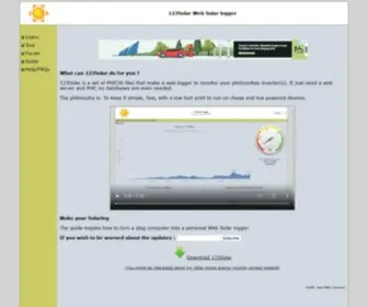 123Solar.org(123Solar Web Solar logger) Screenshot