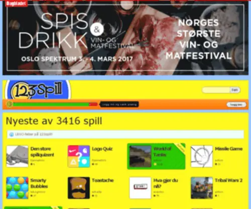 123Spela.se(Nyeste av 3242 spill) Screenshot