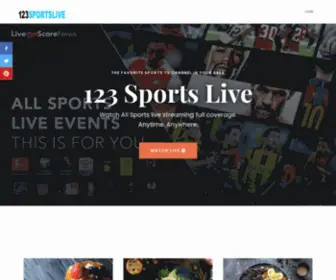 123Sportslive.com(Sports streaming coverage) Screenshot