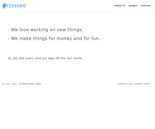 123Sudo.com(Making New Things For Fun & Money) Screenshot