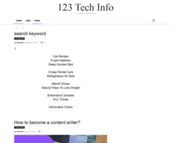 123Techinfo.com(123 Techinfo) Screenshot