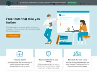 123Test.com(Free tests that take you further) Screenshot