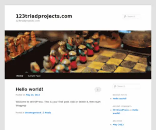 123Triadprojects.com(123 Triadprojects) Screenshot