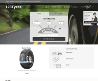 123Tyres.co.uk(Tires at low prices in the tire Outlet) Screenshot