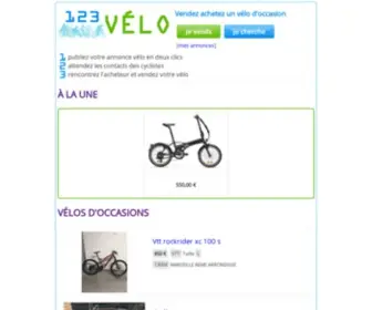 123Velo.fr(Vendre son v) Screenshot
