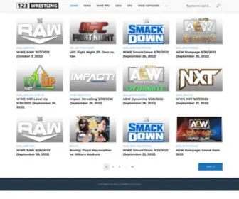 123Wrestling.com(Watch WWE RAW) Screenshot