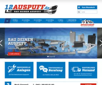 12Auspuff.de(Auspuff kaufen · individuell und günstig) Screenshot