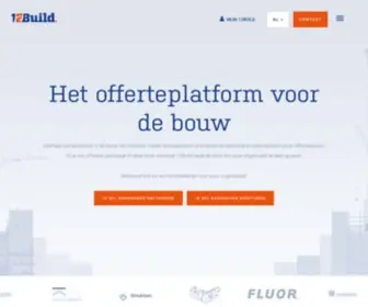 12Build.com(Het meest gebruikte offerteplatform voor de bouw) Screenshot