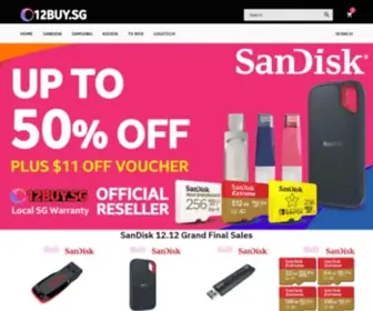 12Buy.sg(SanDisk Samsung Kioxia Logitech) Screenshot