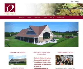 12Corners.com(12 corners vineyards) Screenshot