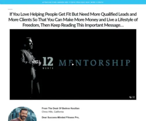 12Monthmentorship.com(12 Monthmentorship) Screenshot