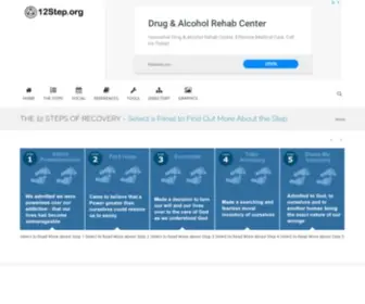 12Step.org(Quality Information and Tools for a 12 Step Program of Recovery) Screenshot