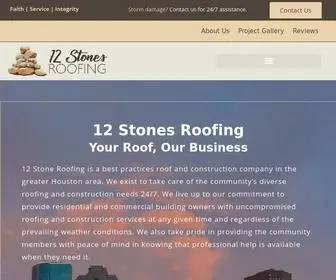 12Stonesroofing.com(12 Stones Roofing) Screenshot