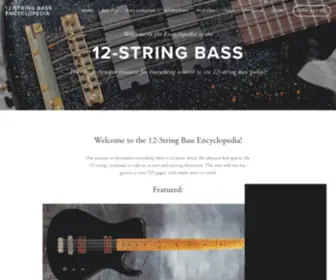 12Stringbass.net(String Bass Encyclopedia) Screenshot