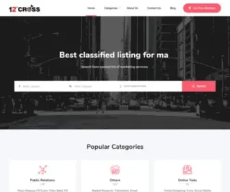 12THcross.com(A Curated list of top marketing service providers) Screenshot