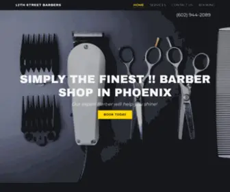 12THStreetbarbers.com(Barber Shop in Phoenix) Screenshot