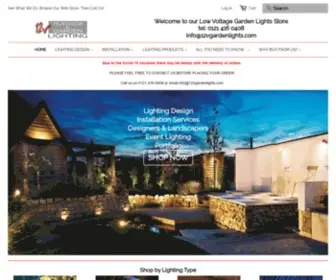 12Vgardenlights.com(Low Voltage Outdoor Garden Lights from Techmar) Screenshot