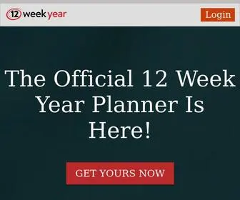 12Weekyearplanner.com(The Official 12 Week Year Planner) Screenshot