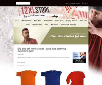 12XLStore.com(Big size men's wear by 12XL Shop. Our range) Screenshot