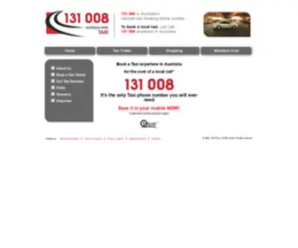 131008.com(Australia`s Taxi Network) Screenshot