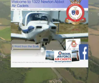 1322.org.uk(1322 (Newton Abbot) Squadron Air Training Corps) Screenshot