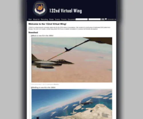 132Virtualwing.org(132nd Virtual Wing) Screenshot