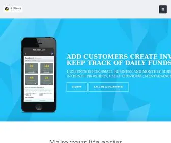 13Clients.com(Billing invoicing software for your shops and business) Screenshot