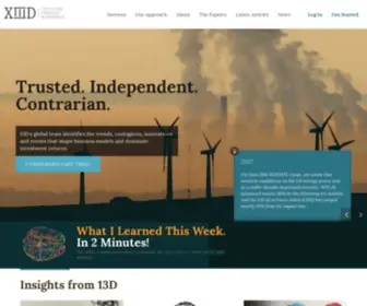 13D.com(13D Global Strategy & Research) Screenshot