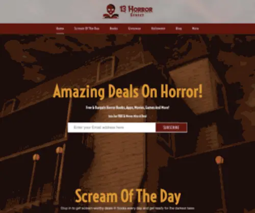 13Horrorstreet.com(13 Horrorstreet) Screenshot
