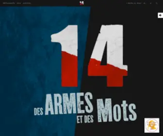 14-Des-Armes-ET-Des-Mots.fr(14, des armes et des mots) Screenshot