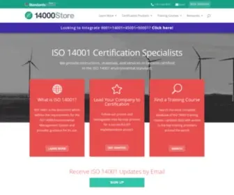 14000Store.com(ISOCertification Resources for Environmental Management System) Screenshot